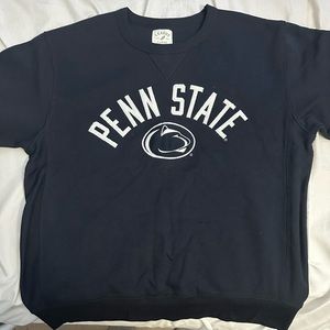 Men’s League Navy Penn State Nittany Lions 1965 Arch Essential Fleece Crewneck
